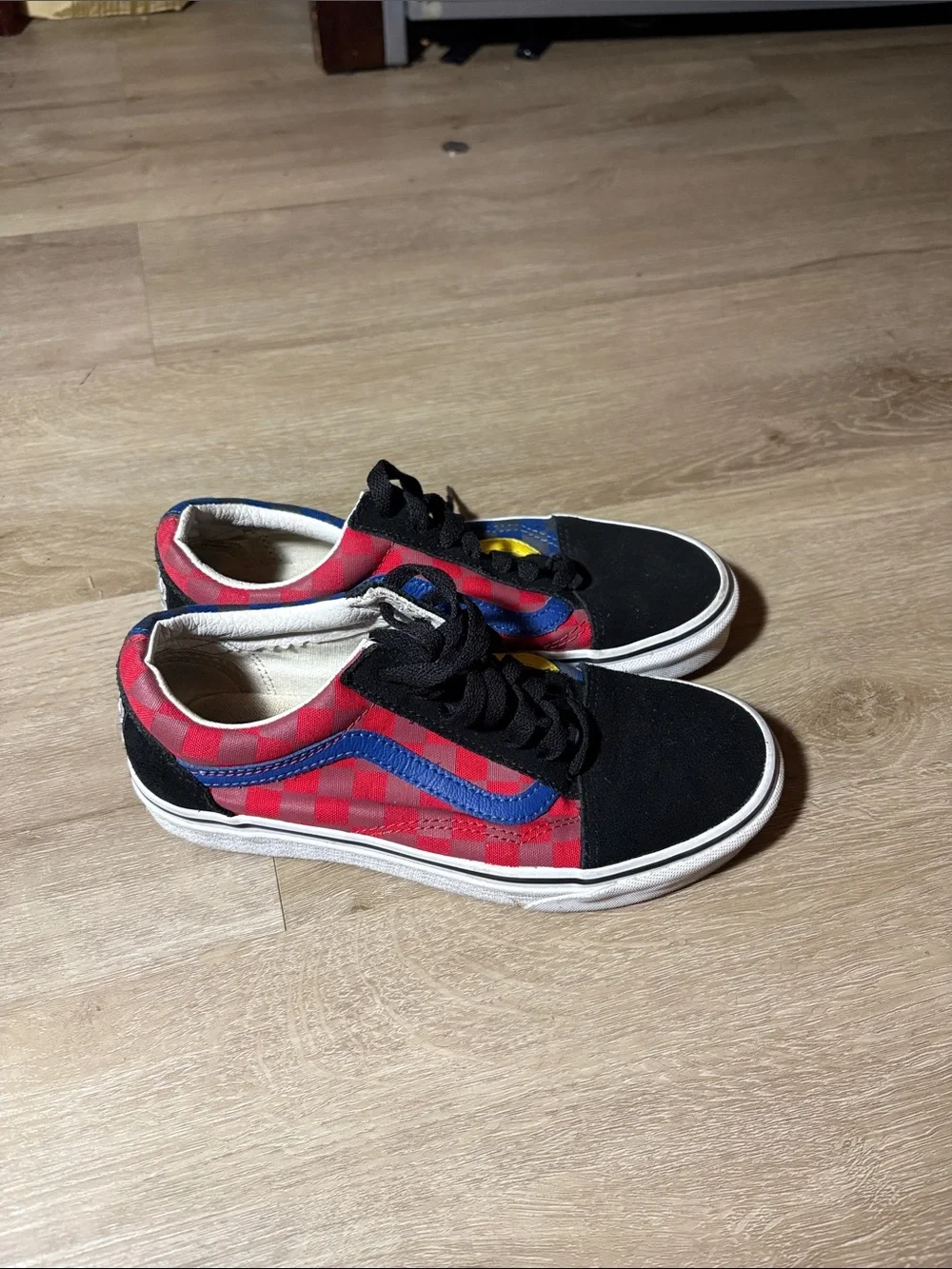 Vans Women’s Multicolor Checkerboard Low-Top Sneakers with Black Toe